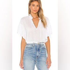 Alice + Olivia White Blouse